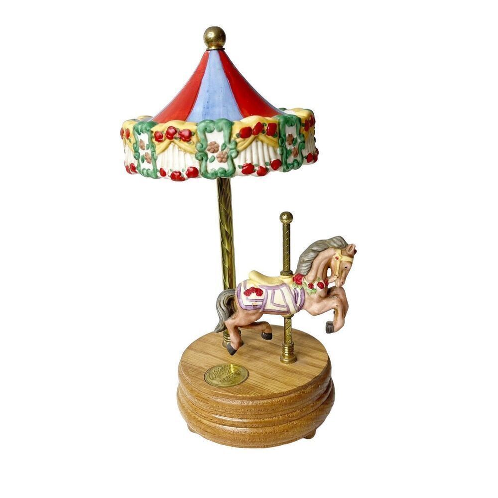 Willitts Designs Group II Porcelain Carousel Horse Music Box, Firing No. 1- 1413